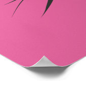 可愛ポップ・アートのい猫 ポスター (角)