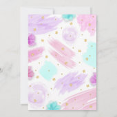 可愛ポップ・アートのい 招待状 (裏面)