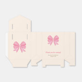 可愛ミニマルいピンクボウ誕生日ありがとう フェイバーボックス (折り畳みなし)