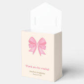 可愛ミニマルいピンクボウ誕生日ありがとう フェイバーボックス (オープン)