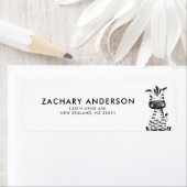 可愛ミニマルいベビーゼブラキッズラボラベル ラベル (インサイチュ)