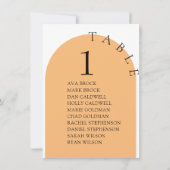 可愛ミニマルい台座席表 招待状 (裏面)