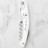 可愛ミニマルい黒目ドッグサンダー_コーブ ソムリエナイフ (正面)