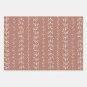 可愛メリーいパターラッピング紙カラー#B17868 ラッピングペーパーシート (正面)
