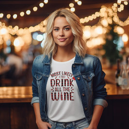 可愛メリーいモダンクリスマス赤い脚本女子 Tシャツ