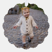 可愛メリーい書道の写真 オーナメントカード (裏面)