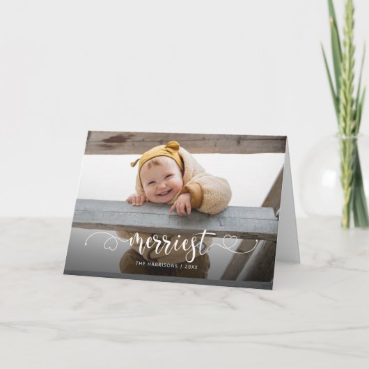 可愛メリーい書道の写真 シーズンカード (正面)