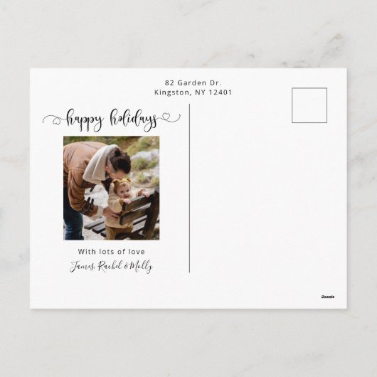 可愛メリーい書道の写真 シーズンポストカード (裏面)