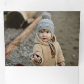 可愛メリーい書道の写真 三つ折りクリスマスカード (内部最初)