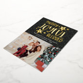 可愛メリーい賛美楽しいフォトフォイル 箔シーズンカード (回転した状態)