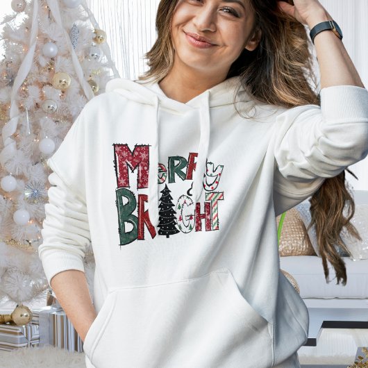 可愛メリーくて明るいカラフルクリスマス パーカ