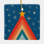 可愛メリー&ブライトレトログルービークリスマスツリー セラミックオーナメント (正面)