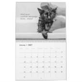 可愛モダンいおもしろいペットの子猫の写真 カレンダー (1月 2027)