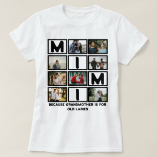可愛モダンいおもしろい美美8フォトコラージュ Tシャツ