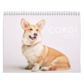 可愛モダンいおもしろいCorgi Dogsの写真 カレンダー (カバー)