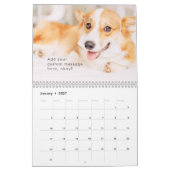 可愛モダンいおもしろいCorgi Dogsの写真 カレンダー (1月 2027)