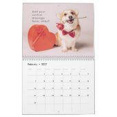 可愛モダンいおもしろいCorgi Dogsの写真 カレンダー (2月 2027)