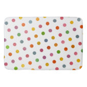可愛モダンいエレガントシンプル数々の水玉模様 バスマット (正面)