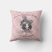 可愛モダンいガーリーピンクのスパークルハロウィーン クッション (裏面)