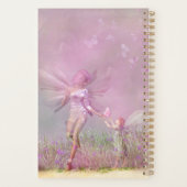 可愛モダンいガーリーピンクの蝶 プランナー手帳 (裏面)