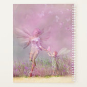 可愛モダンいガーリーピンクの蝶 プランナー手帳 (裏面)