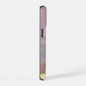 可愛モダンいガーリーピンクの蝶 iPhone 15ケース (右側面)