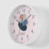 可愛モダンいガーリー房宝の持ち花芸術 壁時計 (傾斜)