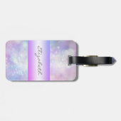 可愛モダンいガーリー、《写真》ぼけ味、猫 ラゲッジタグ (裏面横)