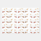 可愛モダンいクリスマスラッピング紙フラットシートSe ラッピングペーパーシート (正面3)