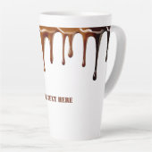 可愛モダンいクールコーヒーダレカスタムス文字 カフェラテマグ (右アングル)