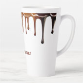 可愛モダンいクールコーヒーダレカスタムス文字 カフェラテマグ (右)