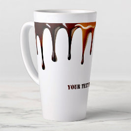 可愛モダンいクールコーヒーダレカスタムス文字 カフェラテマグ