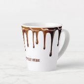 可愛モダンいクールコーヒーダレカスタムス文字 カフェラテマグ (右アングル)