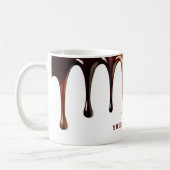 可愛モダンいクールコーヒーダレカスタムス文字 コーヒーマグカップ (左)