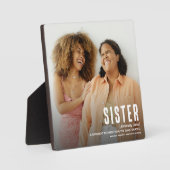 可愛モダンいシスター定義の写真 フォトプラーク (正面)