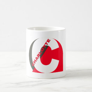 可愛モダンいシンプル名 コーヒーマグカップ