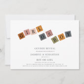 可愛モダンいシンプル男女別 招待状