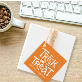 可愛モダンいタイポグラフィトリックハロウィーン フェイバータグ