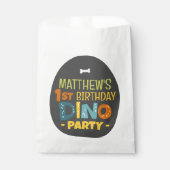 可愛モダンいディノ恐竜キッド誕生日ありがとう フェイバーバッグ (正面)