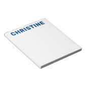 可愛モダンいネイビーブルーライトブルーキッズ先生 ノートパッド (アングル)