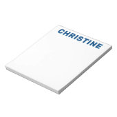 可愛モダンいネイビーブルーライトブルーキッズ先生 ノートパッド (回転)