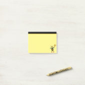 可愛モダンいハチミツbeeブラック&イエローポストイットノー ポストイット (デスク上)