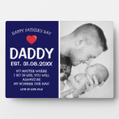 可愛モダンいハッピーパパの日の写真 フォトプラーク (正面)