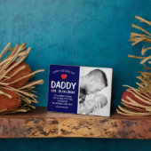 可愛モダンいハッピーパパの日の写真 フォトプラーク (側面)