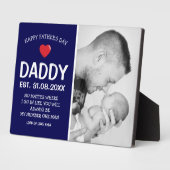 可愛モダンいハッピーパパの日の写真 フォトプラーク (側面)