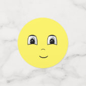 可愛モダンいハッピー顔紙吹雪 コンフェッティ (スモール正面)