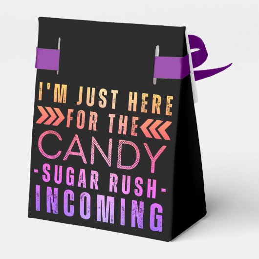 可愛モダンいハロウィーンキャンディパーソナライズされたー フェイバーボックス (裏面サイド)