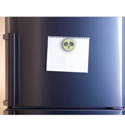 可愛モダンいパンダ顔ライトグリーン マグネット