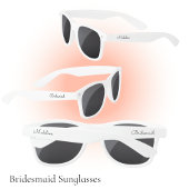 可愛モダンいパーソナライズされた花嫁付き サングラス