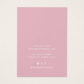 可愛モダンいピンクシンプル色のフローライヤリング (裏面)